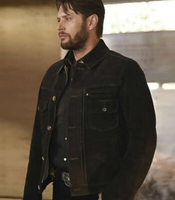 Big Sky Beau Arlen Black Suede Trucker Jacket