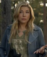 Big Sky S03 Jenny Hoyt Moto Grey Biker Jacket