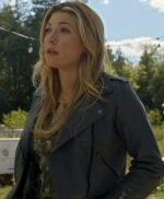 Big Sky S03 Jenny Hoyt Moto Grey Biker Jacket