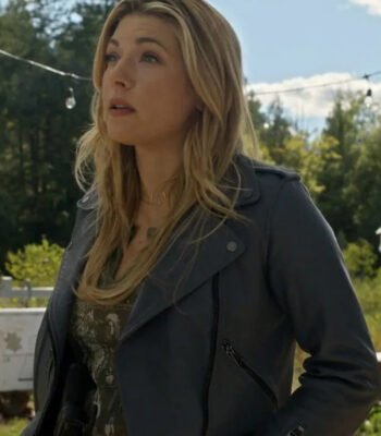 Big Sky S03 Jenny Hoyt Moto Grey Biker Jacket