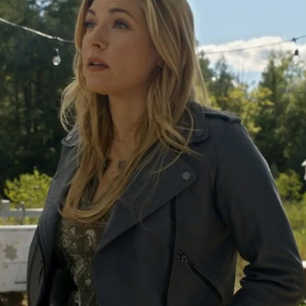 Big Sky S03 Jenny Hoyt Moto Grey Biker Jacket