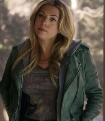 Big Sky S03 Katheryn Winnick Green Leather Jacket