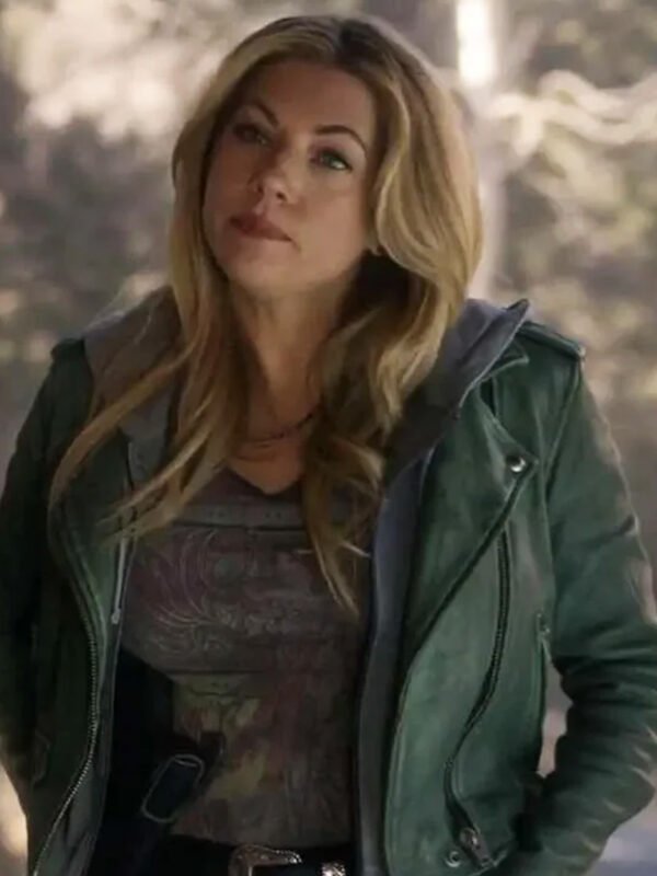 Big Sky S03 Katheryn Winnick Green Leather Jacket