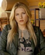 Big Sky S03 Katheryn Winnick Green Leather Jacket