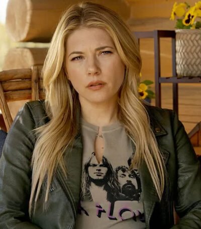 Big Sky S03 Katheryn Winnick Green Leather Jacket