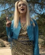 Billie Lourd American Horror Story Blue Cropped Jacket