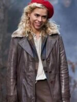 Billie Piper I Hate Suzie S01 Brown Leather Coat
