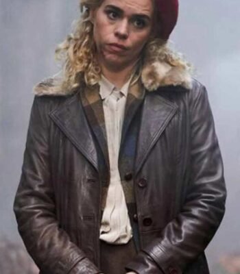 Billie Piper I Hate Suzie S01 Brown Leather Coat