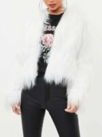 Billie Piper I Hate Suzie S01 White Fur Jacket