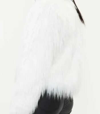 Billie Piper I Hate Suzie S01 White Fur Jacket