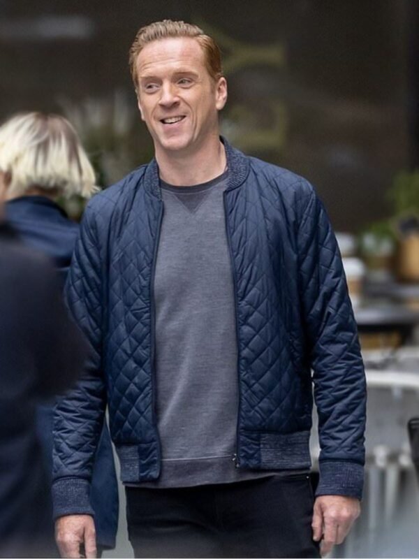 Billions Bobby Quilted Blue Bomber Jacket