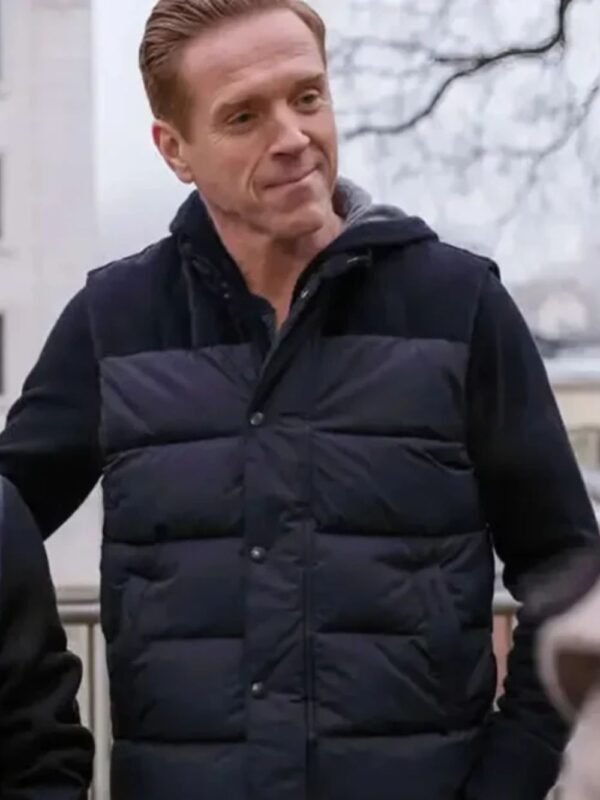 Billions S05 Bobby Axelrod Black Parachute Jacket
