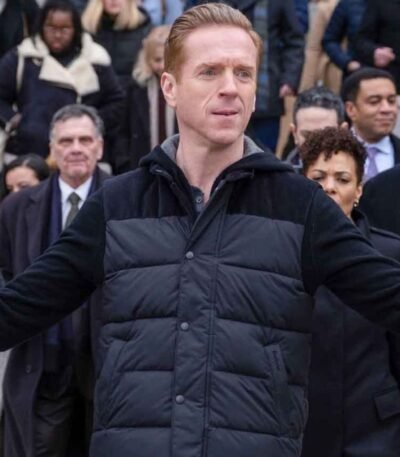 Billions S05 Bobby Axelrod Black Parachute Jacket