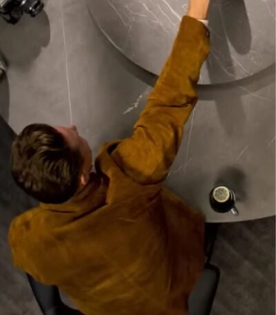 Billy Magnussen Lift 2024 Suede Shacket