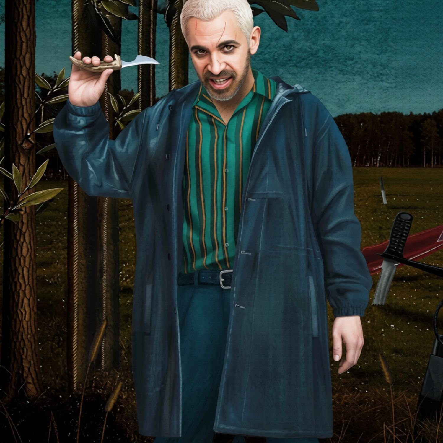 Birds Of Prey Victor Zsasz Blue Coat Birds Of Prey Victor Zsasz Blue Coat