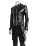 Black Bolt Inhumans Mid Length Leather Coat