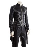 Black Bolt Inhumans Mid Length Leather Coat