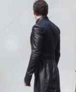 Black Bolt Inhumans Mid Length Leather Coat