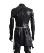 Black Bolt Inhumans Mid Length Leather Coat