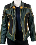 Black Canary Arrow Leather Jacket