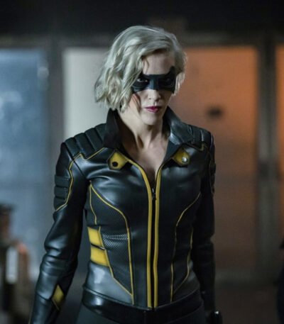 Black Canary Arrow Leather Jacket