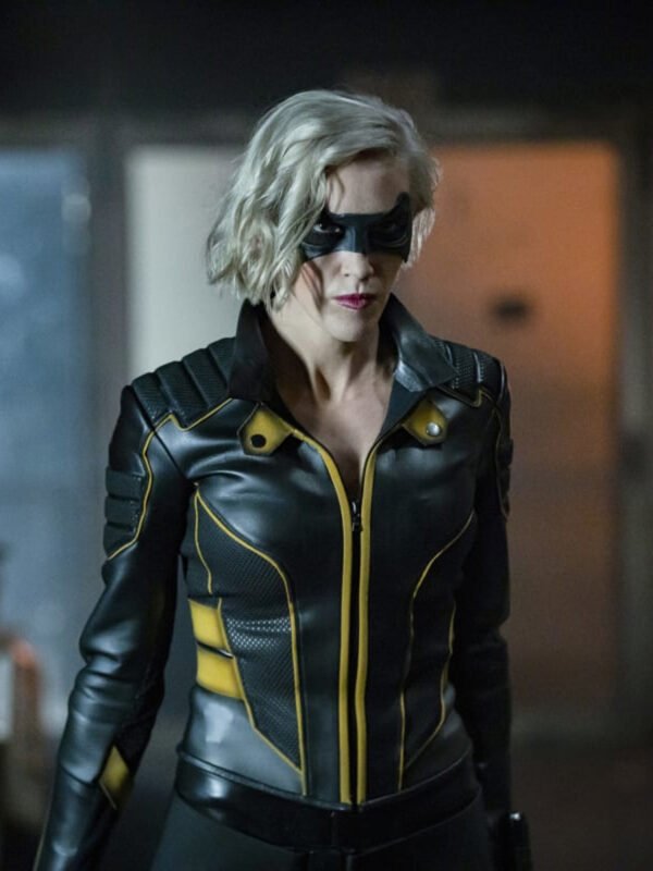 Black Canary Arrow Leather Jacket