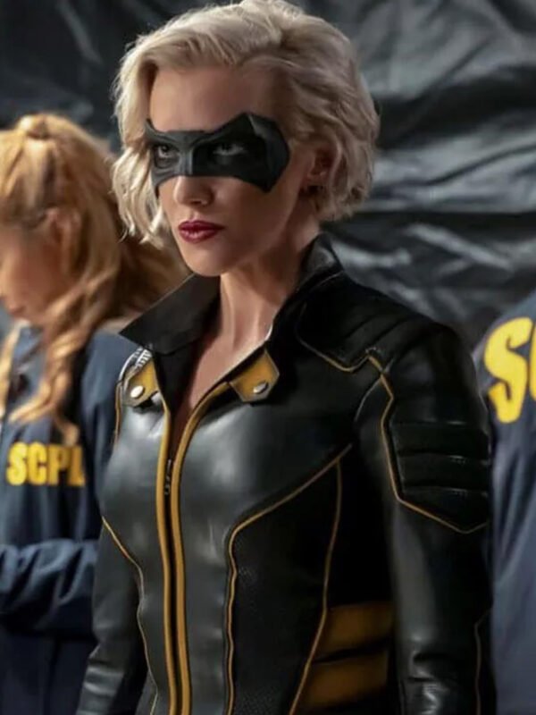 Black Canary Arrow Leather Jacket