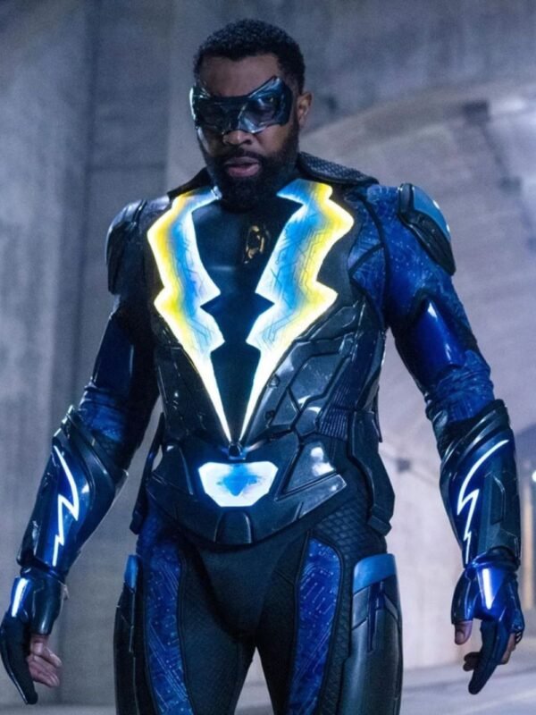 Black Lightning Jefferson Pierce Cosplay Leather Jacket