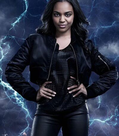 Black Lightning Jennifer Pierce Motorcycle Leather Jacket