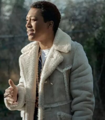 Black Mafia Family BMF Older Meech Shearling Fur Coat