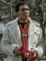 Black Mafia Family BMF Older Meech Shearling Fur Coat