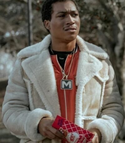 Black Mafia Family BMF Older Meech Shearling Fur Coat