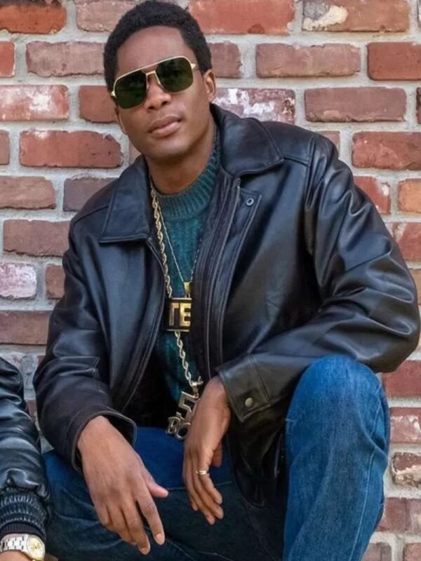 Black Mafia Family BMF Terry Leather Jacket