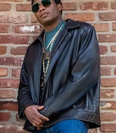 Black Mafia Family BMF Terry Leather Jacket