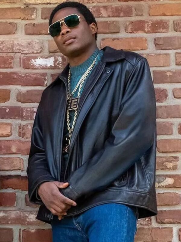 Black Mafia Family BMF Terry Leather Jacket