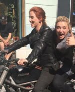 Black Widow 2021 Natasha Romanoff Biker Leather Jacket
