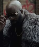 Black and Blue Darius Fur Coat