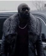 Black and Blue Darius Fur Coat