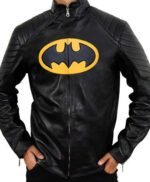 Black and Yellow Batman Lego Leather Jacket