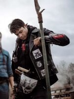 Blood Quantum Lysol Black Leather Jacket