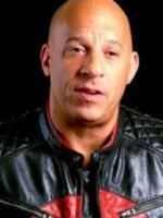 Bloodshot Vin Diesel Black Red Quilted Biker Jacket