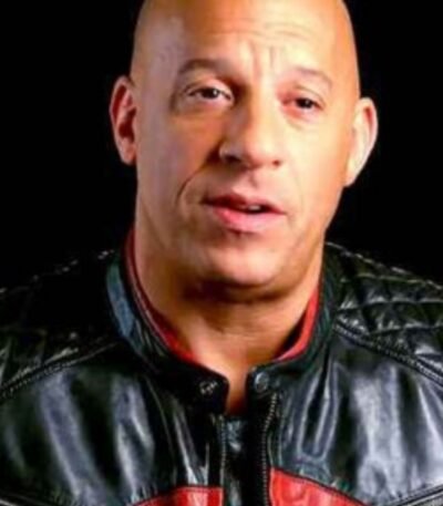Bloodshot Vin Diesel Black Red Quilted Biker Jacket
