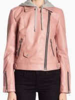 Blue Bloods S09 Marisa Ramirez Pink Leather Jacket