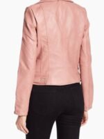 Blue Bloods S09 Marisa Ramirez Pink Leather Jacket