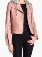 Blue Bloods S09 Marisa Ramirez Pink Leather Jacket