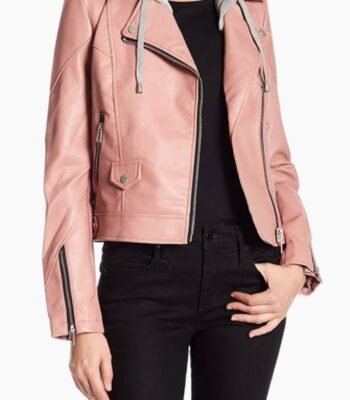 Blue Bloods S09 Marisa Ramirez Pink Leather Jacket