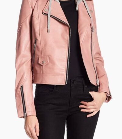 Blue Bloods S09 Marisa Ramirez Pink Leather Jacket