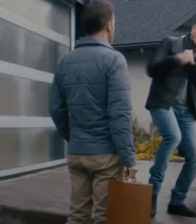 Bob Odenkirk Nobody Hutch Mansell Polyester Blue Jacket)