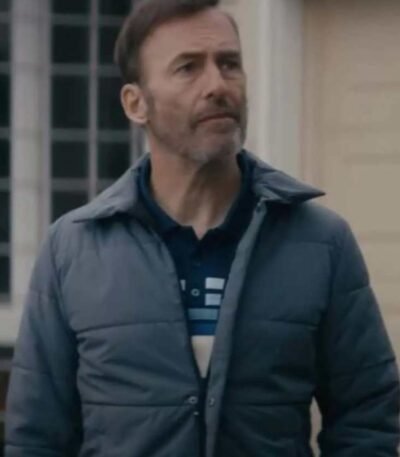 Bob Odenkirk Nobody Hutch Mansell Polyester Blue Jacket