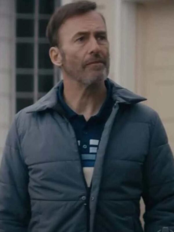 Bob Odenkirk Nobody Hutch Mansell Polyester Blue Jacket